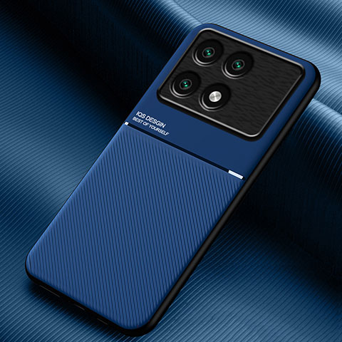 Coque Ultra Fine Silicone Souple Housse Etui avec Aimante Magnetique pour Xiaomi Redmi K70 Pro 5G Bleu