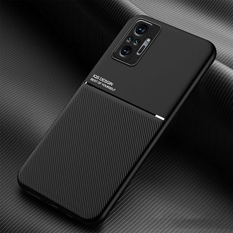 Coque Ultra Fine Silicone Souple Housse Etui avec Aimante Magnetique pour Xiaomi Redmi Note 10 Pro Max Noir