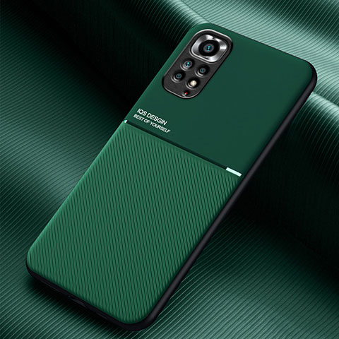 Coque Ultra Fine Silicone Souple Housse Etui avec Aimante Magnetique pour Xiaomi Redmi Note 11S 4G Vert