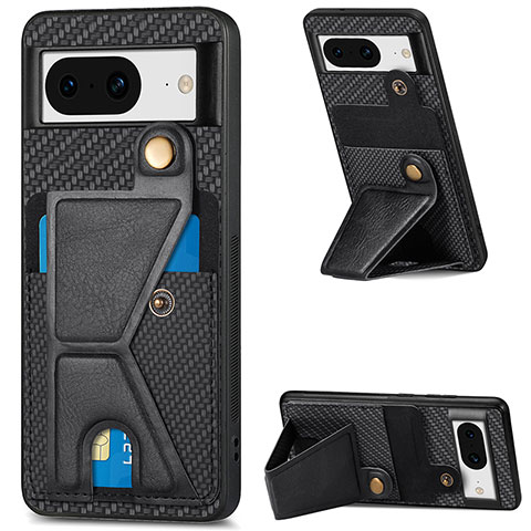 Coque Ultra Fine Silicone Souple Housse Etui avec Aimante Magnetique S01D pour Google Pixel 8 5G Noir