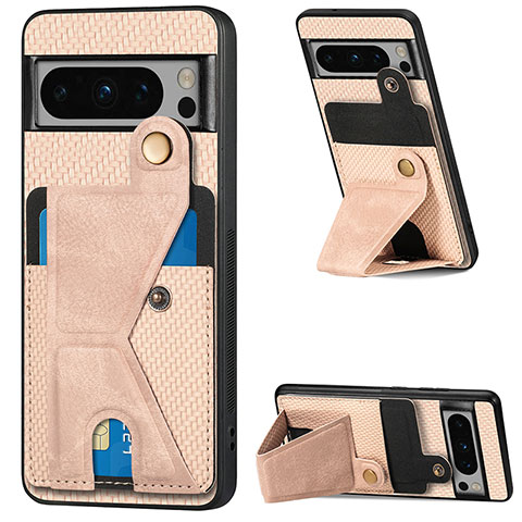 Coque Ultra Fine Silicone Souple Housse Etui avec Aimante Magnetique S01D pour Google Pixel 8 Pro 5G Or