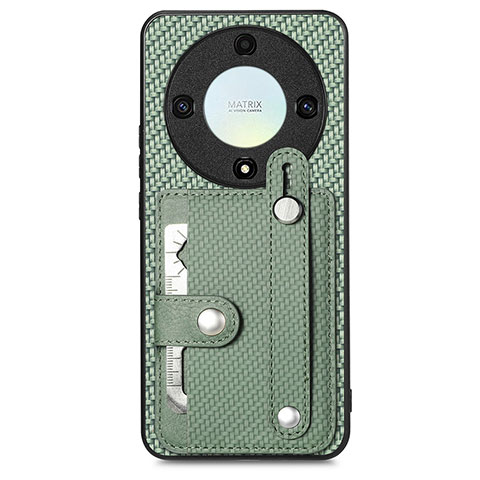 Coque Ultra Fine Silicone Souple Housse Etui avec Aimante Magnetique S01D pour Huawei Honor Magic5 Lite 5G Vert