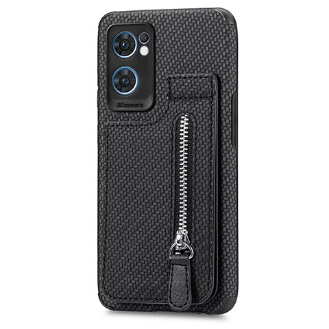 Coque Ultra Fine Silicone Souple Housse Etui avec Aimante Magnetique S01D pour OnePlus Nord CE 2 5G Noir