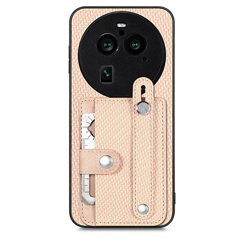 Coque Ultra Fine Silicone Souple Housse Etui avec Aimante Magnetique S01D pour Oppo Find X6 5G Or