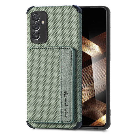 Coque Ultra Fine Silicone Souple Housse Etui avec Aimante Magnetique S01D pour Samsung Galaxy A15 4G Vert