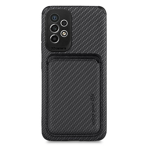 Coque Ultra Fine Silicone Souple Housse Etui avec Aimante Magnetique S01D pour Samsung Galaxy A33 5G Noir