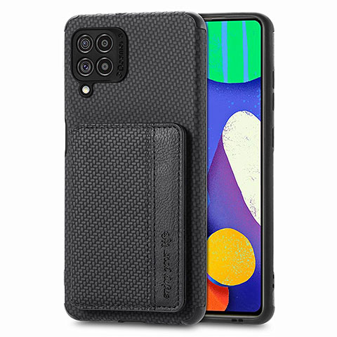 Coque Ultra Fine Silicone Souple Housse Etui avec Aimante Magnetique S01D pour Samsung Galaxy F62 5G Noir