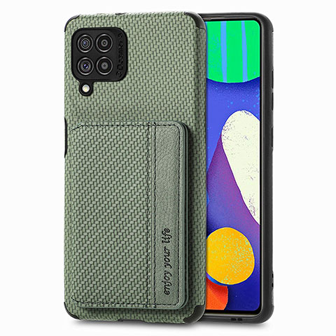 Coque Ultra Fine Silicone Souple Housse Etui avec Aimante Magnetique S01D pour Samsung Galaxy F62 5G Vert