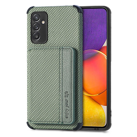 Coque Ultra Fine Silicone Souple Housse Etui avec Aimante Magnetique S01D pour Samsung Galaxy M14 5G Vert