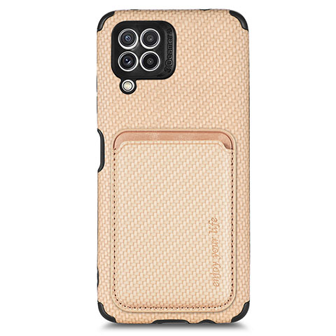 Coque Ultra Fine Silicone Souple Housse Etui avec Aimante Magnetique S01D pour Samsung Galaxy M32 4G Or