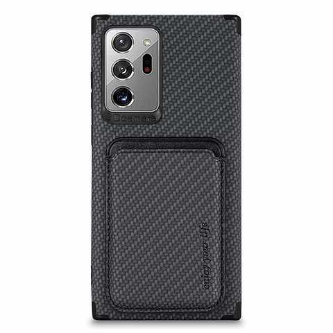 Coque Ultra Fine Silicone Souple Housse Etui avec Aimante Magnetique S01D pour Samsung Galaxy Note 20 Ultra 5G Noir