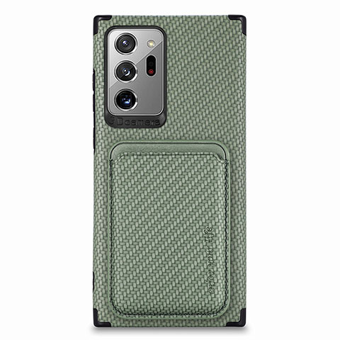 Coque Ultra Fine Silicone Souple Housse Etui avec Aimante Magnetique S01D pour Samsung Galaxy Note 20 Ultra 5G Vert