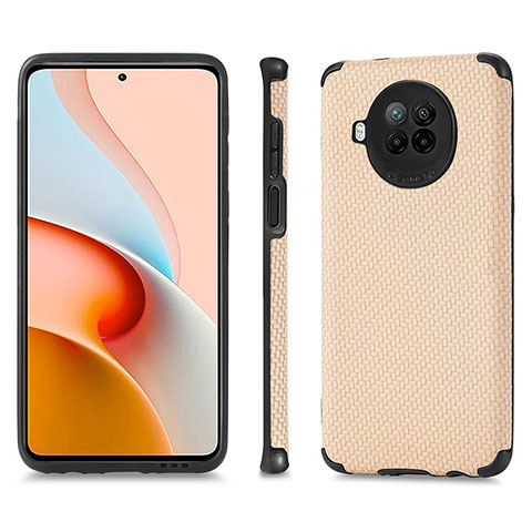 Coque Ultra Fine Silicone Souple Housse Etui avec Aimante Magnetique S01D pour Xiaomi Mi 10i 5G Or