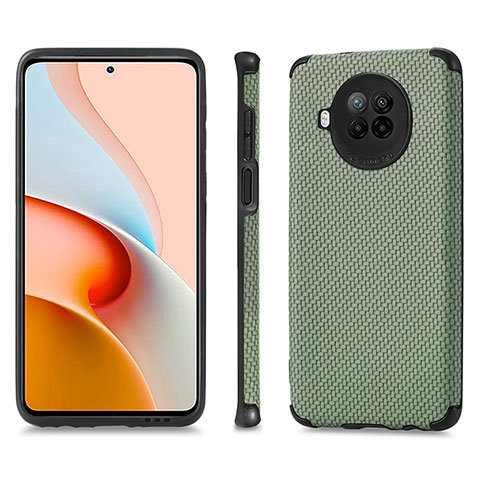 Coque Ultra Fine Silicone Souple Housse Etui avec Aimante Magnetique S01D pour Xiaomi Mi 10i 5G Vert