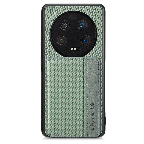 Coque Ultra Fine Silicone Souple Housse Etui avec Aimante Magnetique S01D pour Xiaomi Mi 13 Ultra 5G Vert