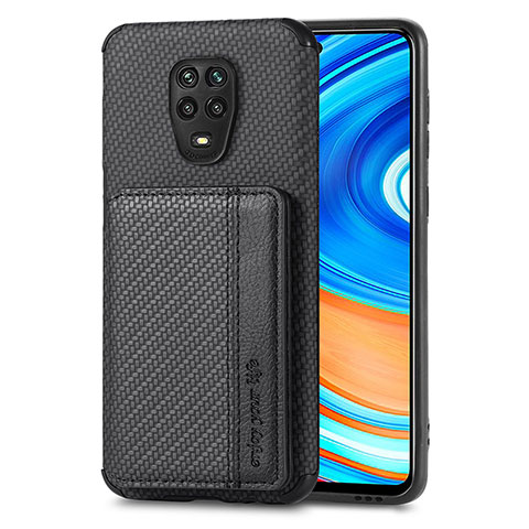 Coque Ultra Fine Silicone Souple Housse Etui avec Aimante Magnetique S01D pour Xiaomi Poco M2 Pro Noir