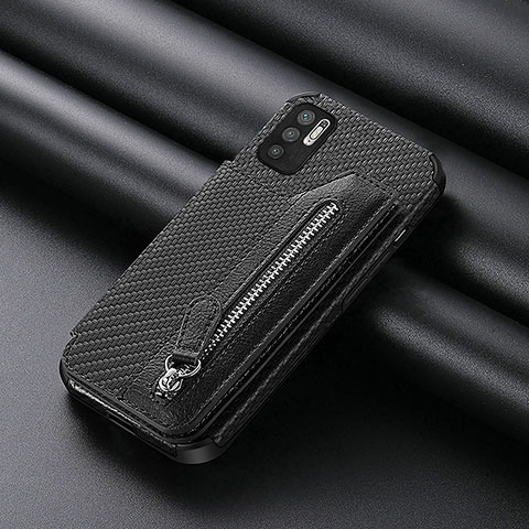 Coque Ultra Fine Silicone Souple Housse Etui avec Aimante Magnetique S01D pour Xiaomi POCO M3 Pro 5G Noir