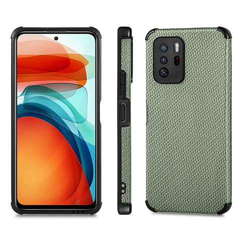 Coque Ultra Fine Silicone Souple Housse Etui avec Aimante Magnetique S01D pour Xiaomi Poco X3 GT 5G Vert