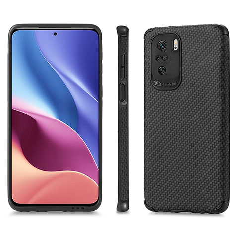 Coque Ultra Fine Silicone Souple Housse Etui avec Aimante Magnetique S01D pour Xiaomi Redmi K40 5G Noir