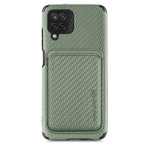 Coque Ultra Fine Silicone Souple Housse Etui avec Aimante Magnetique S02D pour Samsung Galaxy A12 Nacho Vert