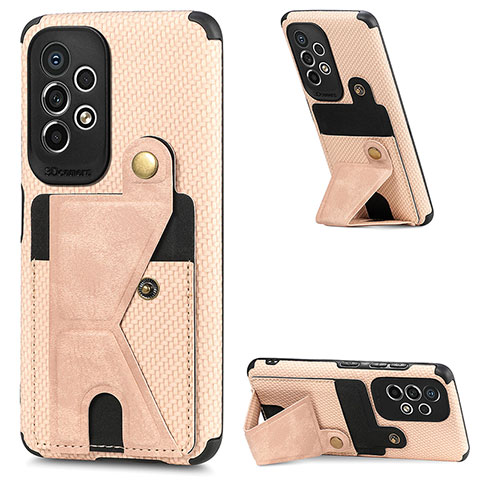 Coque Ultra Fine Silicone Souple Housse Etui avec Aimante Magnetique S02D pour Samsung Galaxy A73 5G Or