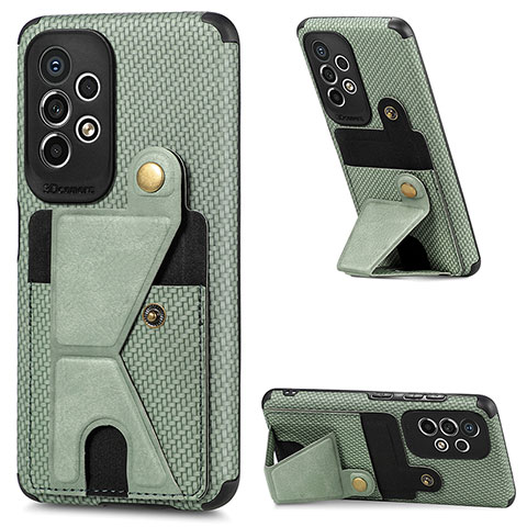 Coque Ultra Fine Silicone Souple Housse Etui avec Aimante Magnetique S02D pour Samsung Galaxy A73 5G Vert