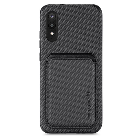 Coque Ultra Fine Silicone Souple Housse Etui avec Aimante Magnetique S02D pour Samsung Galaxy M02 Noir