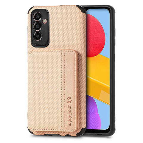 Coque Ultra Fine Silicone Souple Housse Etui avec Aimante Magnetique S02D pour Samsung Galaxy M13 5G Or