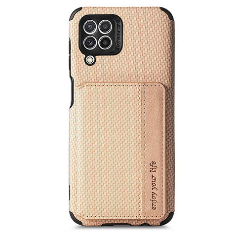 Coque Ultra Fine Silicone Souple Housse Etui avec Aimante Magnetique S02D pour Samsung Galaxy M32 4G Or