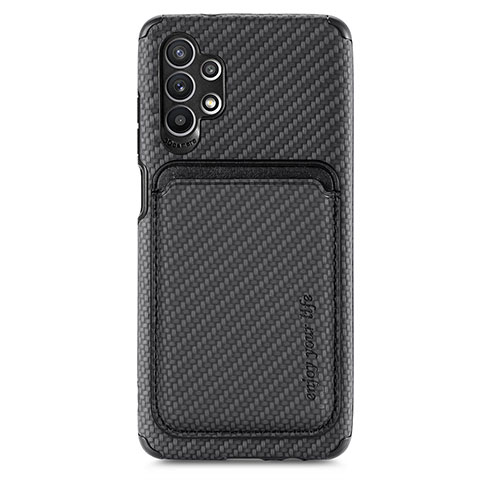 Coque Ultra Fine Silicone Souple Housse Etui avec Aimante Magnetique S02D pour Samsung Galaxy M32 5G Noir