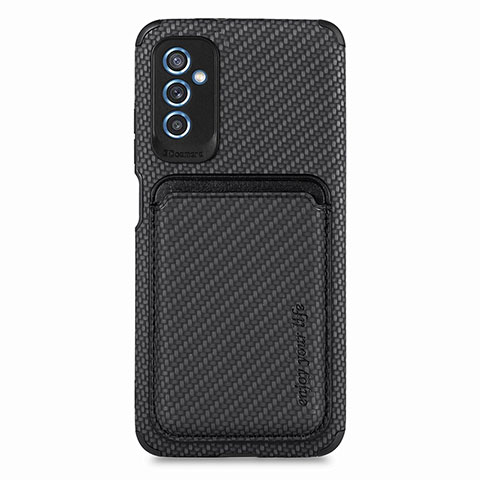 Coque Ultra Fine Silicone Souple Housse Etui avec Aimante Magnetique S02D pour Samsung Galaxy M52 5G Noir