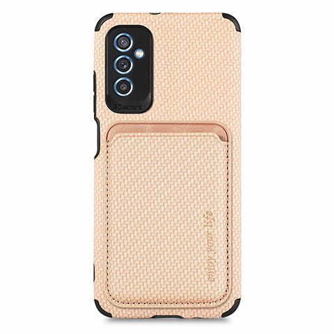 Coque Ultra Fine Silicone Souple Housse Etui avec Aimante Magnetique S02D pour Samsung Galaxy M52 5G Or