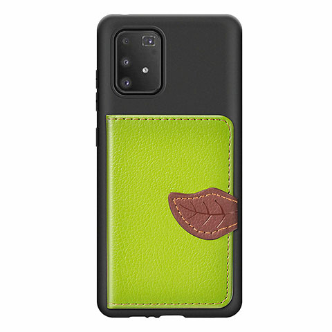 Coque Ultra Fine Silicone Souple Housse Etui avec Aimante Magnetique S02D pour Samsung Galaxy M80S Vert