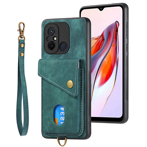 Coque Ultra Fine Silicone Souple Housse Etui avec Aimante Magnetique S02D pour Xiaomi Poco C55 Vert