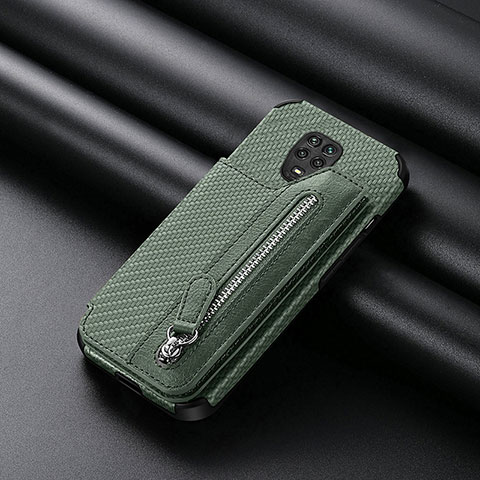 Coque Ultra Fine Silicone Souple Housse Etui avec Aimante Magnetique S02D pour Xiaomi Poco M2 Pro Vert