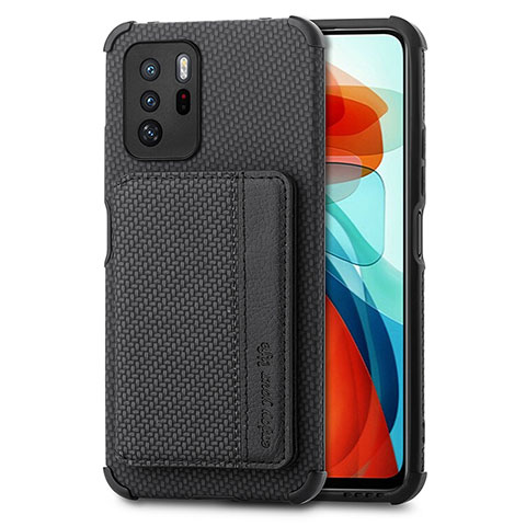 Coque Ultra Fine Silicone Souple Housse Etui avec Aimante Magnetique S02D pour Xiaomi Poco X3 GT 5G Noir