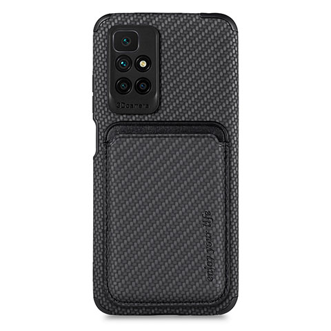 Coque Ultra Fine Silicone Souple Housse Etui avec Aimante Magnetique S02D pour Xiaomi Redmi 10 (2022) Noir