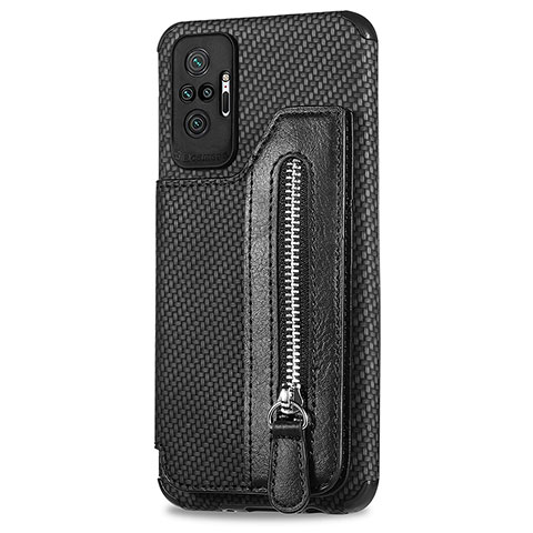 Coque Ultra Fine Silicone Souple Housse Etui avec Aimante Magnetique S02D pour Xiaomi Redmi Note 10 Pro Max Noir