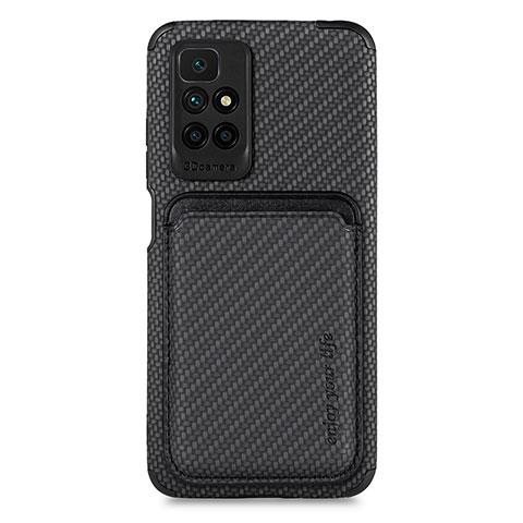 Coque Ultra Fine Silicone Souple Housse Etui avec Aimante Magnetique S02D pour Xiaomi Redmi Note 11 4G (2021) Noir