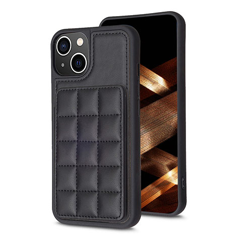 Coque Ultra Fine Silicone Souple Housse Etui avec Aimante Magnetique S03D pour Apple iPhone 13 Noir