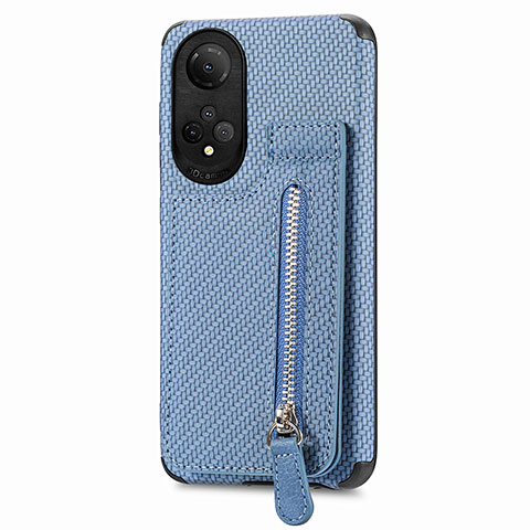 Coque Ultra Fine Silicone Souple Housse Etui avec Aimante Magnetique S03D pour Huawei Honor X7 Bleu