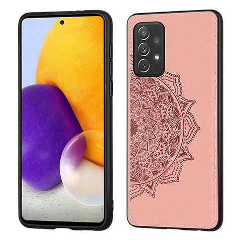 Coque Ultra Fine Silicone Souple Housse Etui avec Aimante Magnetique S03D pour Samsung Galaxy A52 4G Or Rose