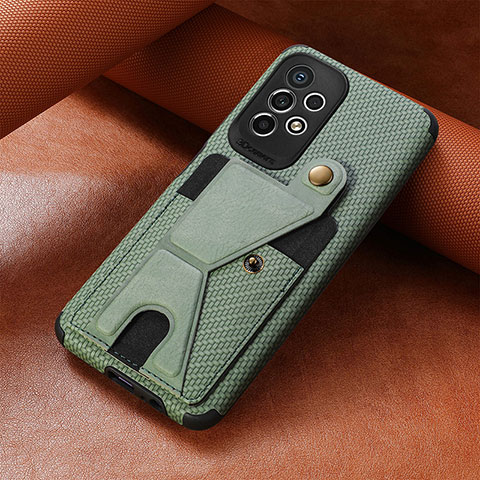 Coque Ultra Fine Silicone Souple Housse Etui avec Aimante Magnetique S03D pour Samsung Galaxy A73 5G Vert