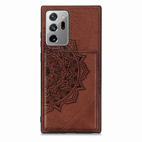 Coque Ultra Fine Silicone Souple Housse Etui avec Aimante Magnetique S03D pour Samsung Galaxy Note 20 Ultra 5G Marron