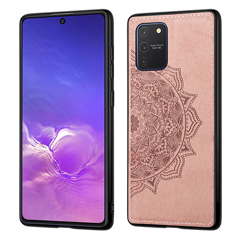 Coque Ultra Fine Silicone Souple Housse Etui avec Aimante Magnetique S03D pour Samsung Galaxy S10 Lite Or Rose