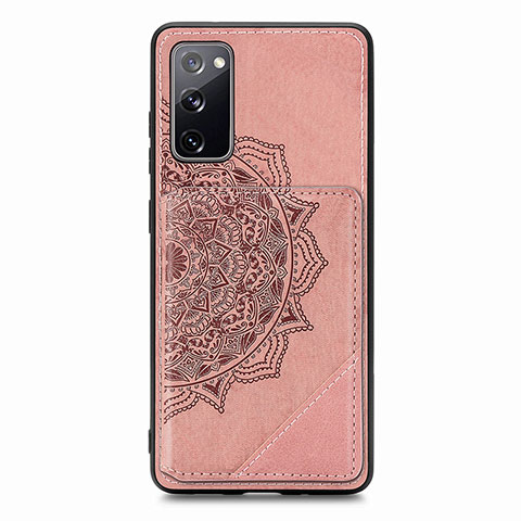 Coque Ultra Fine Silicone Souple Housse Etui avec Aimante Magnetique S03D pour Samsung Galaxy S20 FE 5G Or Rose