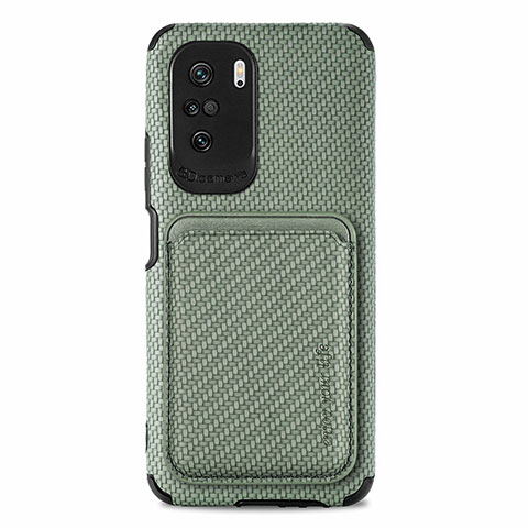 Coque Ultra Fine Silicone Souple Housse Etui avec Aimante Magnetique S03D pour Xiaomi Mi 11X Pro 5G Vert