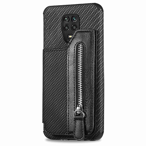 Coque Ultra Fine Silicone Souple Housse Etui avec Aimante Magnetique S03D pour Xiaomi Redmi Note 9 Pro Max Noir