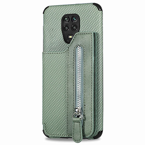 Coque Ultra Fine Silicone Souple Housse Etui avec Aimante Magnetique S03D pour Xiaomi Redmi Note 9 Pro Max Vert