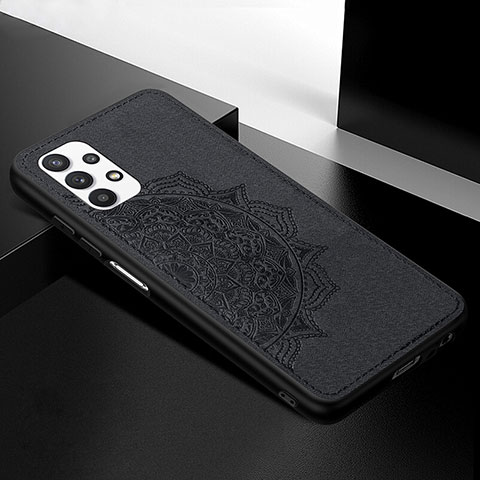 Coque Ultra Fine Silicone Souple Housse Etui avec Aimante Magnetique S04D pour Samsung Galaxy A32 4G Noir